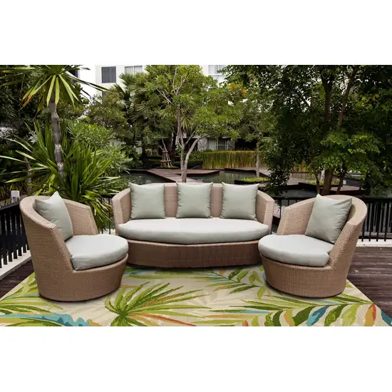 Sand Tropical UV Treated Area Rug Photo 4
