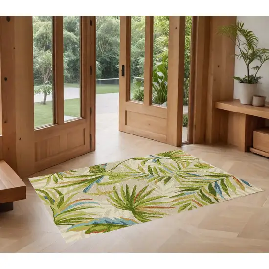 Sand Tropical Uv Treated Area Rug Photo 1