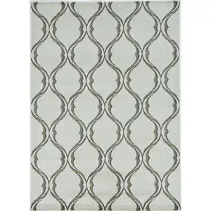 Photo of Sand Wavy Lines Area Rug