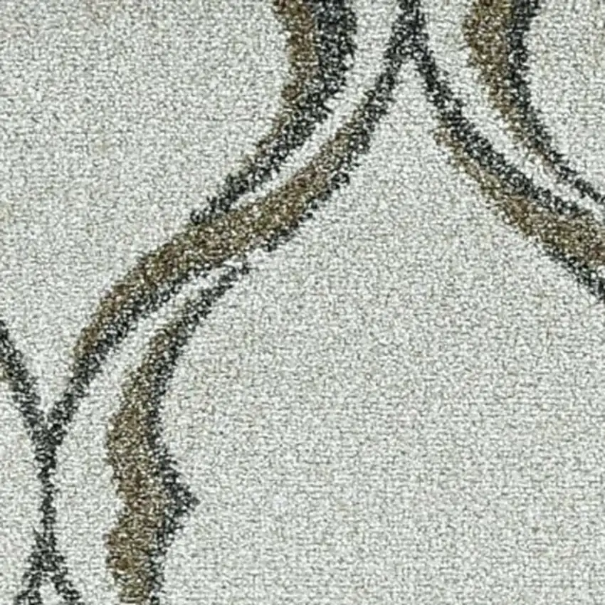 Sand And Green Ogee Area Rug Photo 5