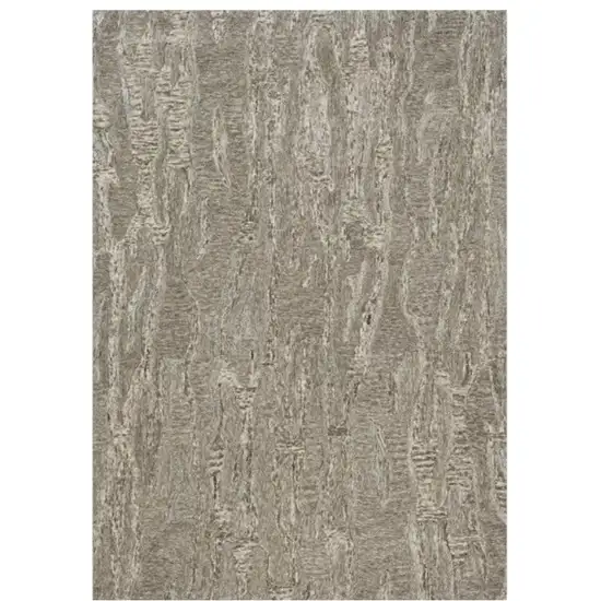 Sand And Gray Wool Abstract Hand Tufted Area Rug Photo 2
