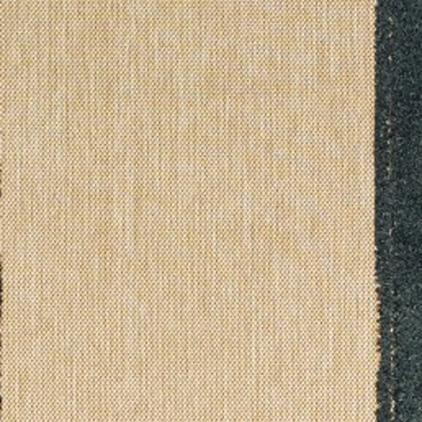 Sand and Black Border Indoor Outdoor Runner Rug Photo 4