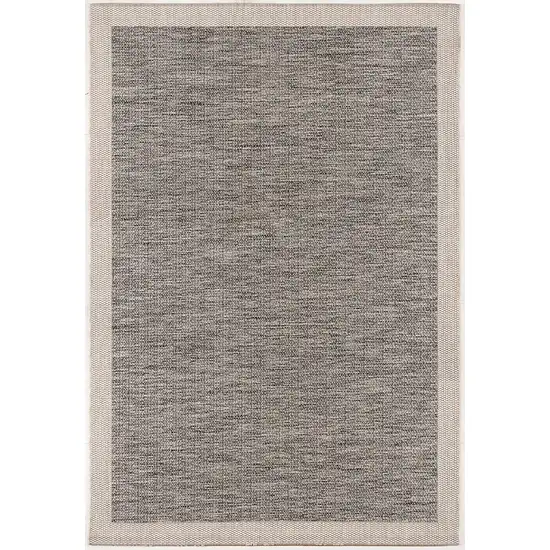 10' Beige And Gray Abstract Runner Rug Photo 2