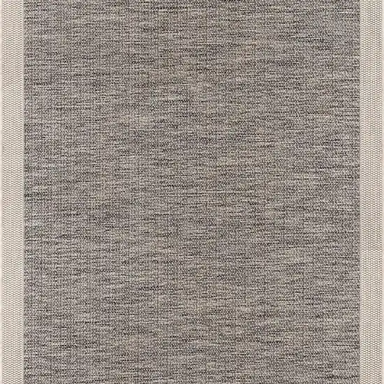 Sand And Gray Distressed Border Area Rug Photo 5