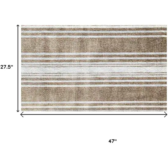 Sandy Shores Regatta Stripe Washable Floor Mat Photo 3