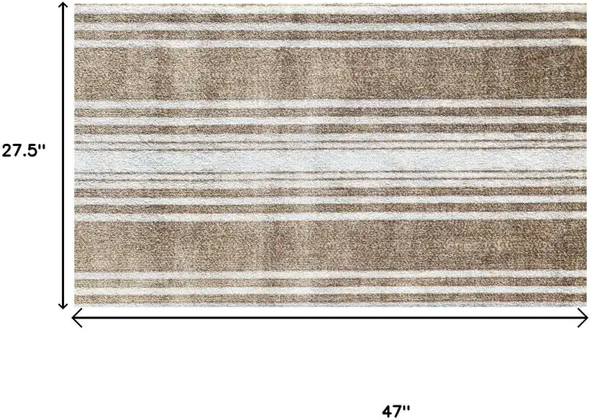 Sandy Shores Regatta Stripe Washable Floor Mat Photo 3