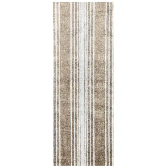 2' X 6' Sandy Shores Regatta Stripe Washable Runner Rug Photo 2