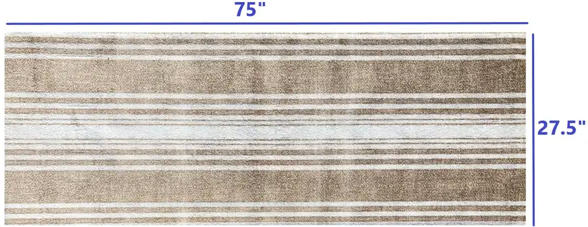 2' x 6' Sandy Shores Regatta Stripe Washable Runner Rug Photo 7