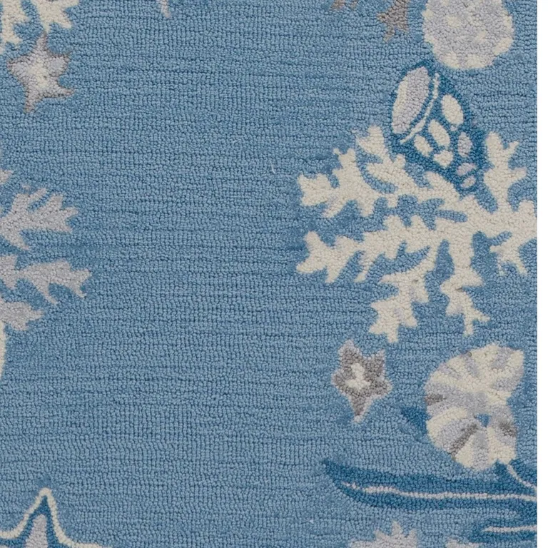Sea Blue Costal Runner Rug Photo 2