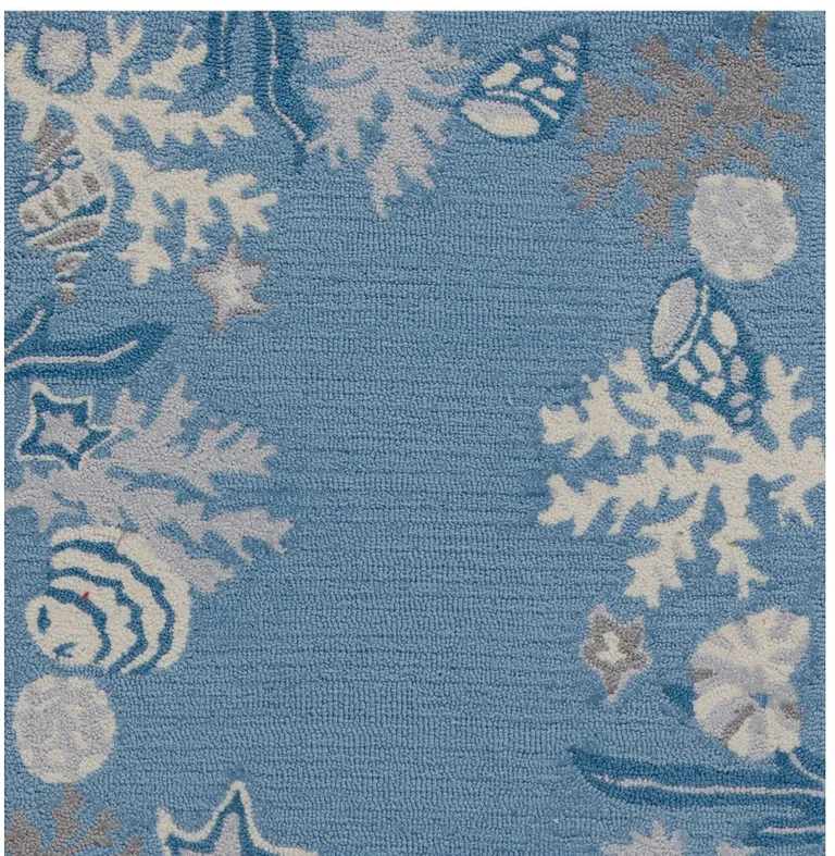 Sea Blue Costal Runner Rug Photo 3