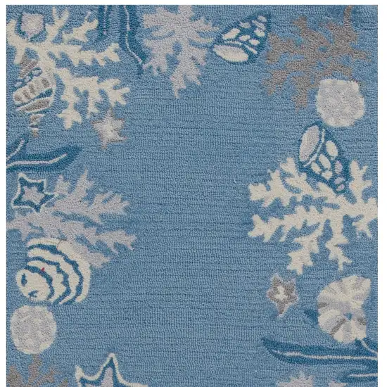 Sea Blue Costal Runner Rug Photo 3