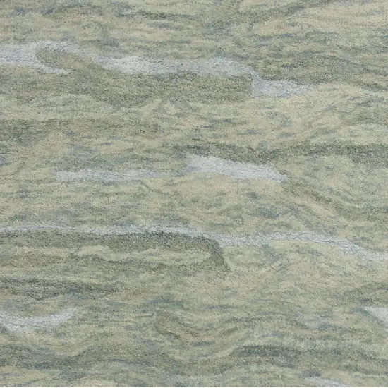 Seafoam Blue Hand Tufted Abstract Indoor Area Rug Photo 2