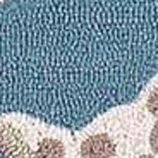 Beige Ivory And Brown Seashell and Coral Hand Tufted Area Rug Photo 5