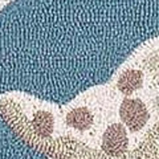 Beige Ivory And Brown Seashell and Coral Hand Tufted Area Rug Photo 6