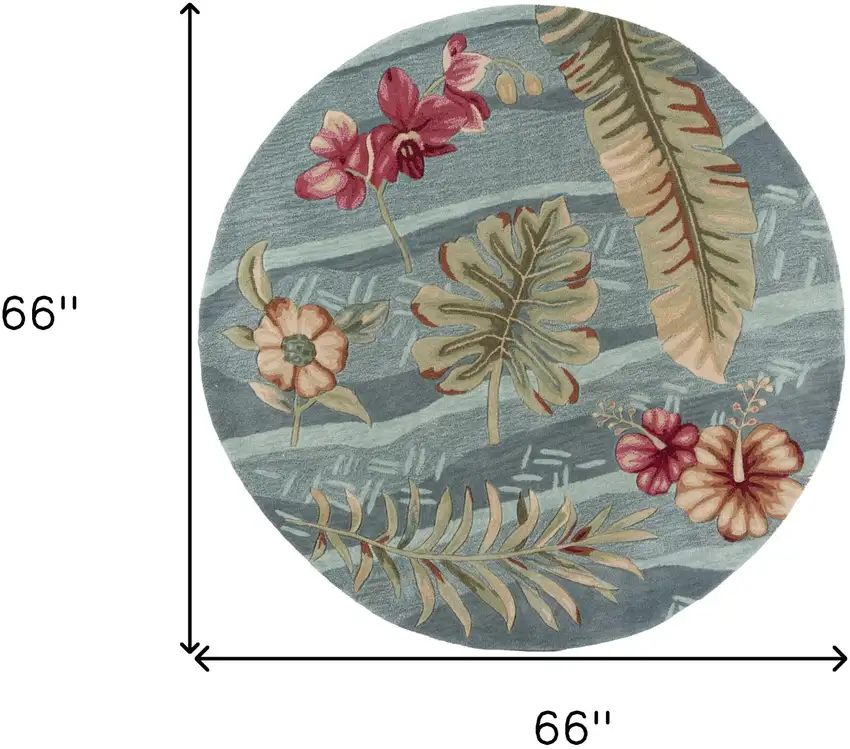 Seafoam Green Hand Tufted Area Rug Photo 3