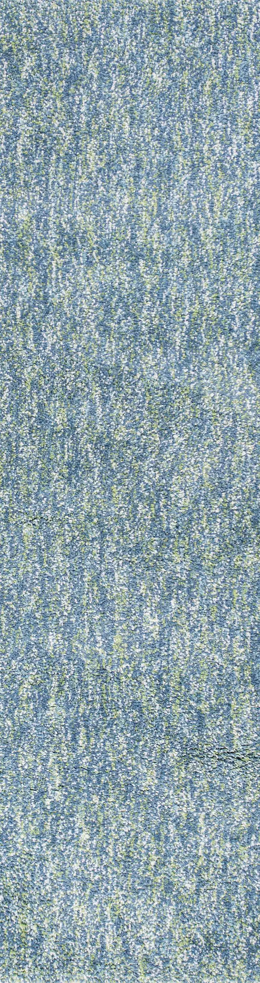Seafoam Heather Indoor Shag Runner Rug Photo 1