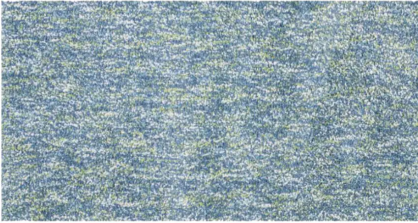 Seafoam Heather Indoor Shag Runner Rug Photo 2