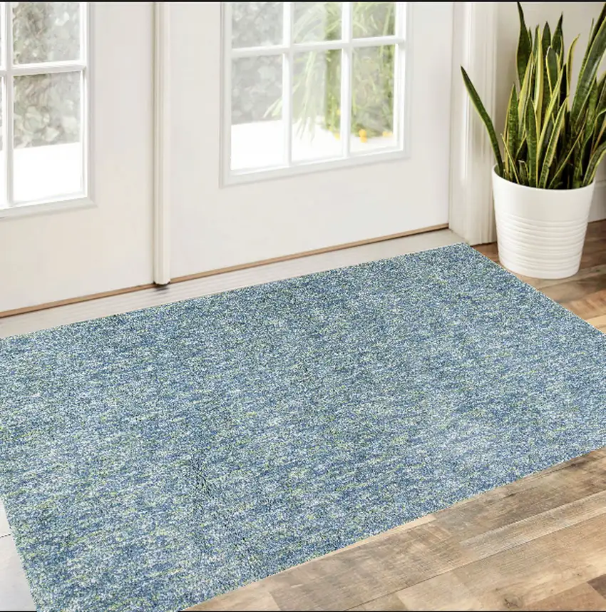 Seafoam Heather Plain Area Rug Photo 1