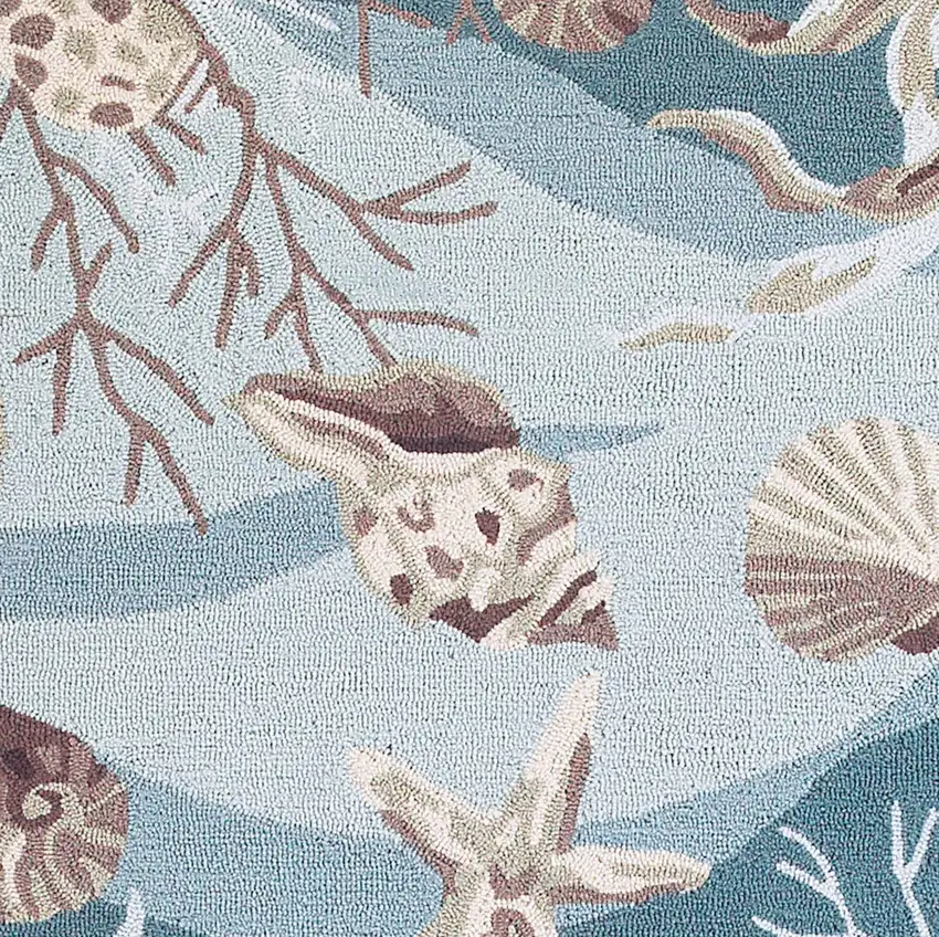 Seafoam Polyester Rug Photo 1