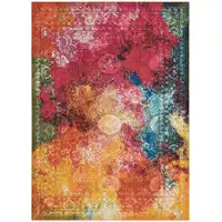 Photo of Seaglass Abstract Power Loom Non Skid Area Rug