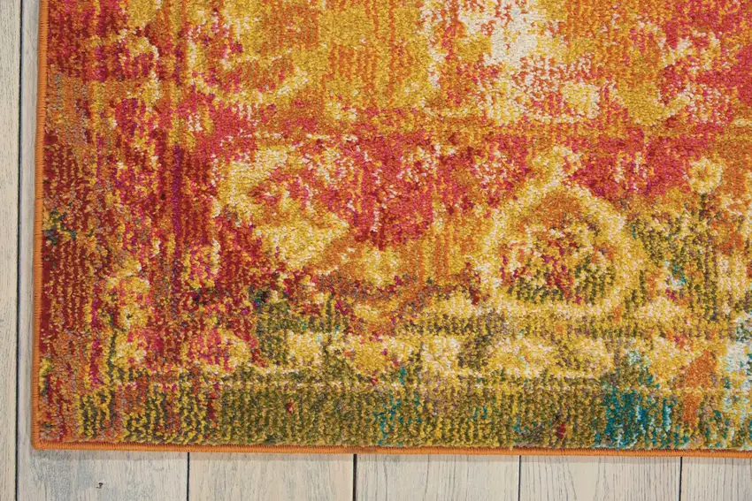 Seaglass Abstract Power Loom Non Skid Area Rug Photo 9