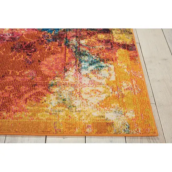 Seaglass Abstract Power Loom Non Skid Area Rug Photo 8