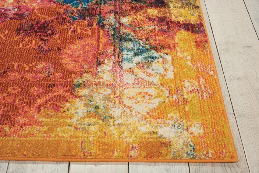 Seaglass Abstract Power Loom Non Skid Area Rug Photo 8