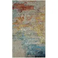Photo of Sealife Abstract Power Loom Non Skid Area Rug