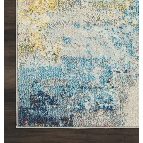 Sealife Abstract Power Loom Non Skid Area Rug Photo 9