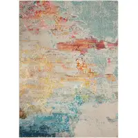 Photo of Sealife Abstract Power Loom Non Skid Area Rug