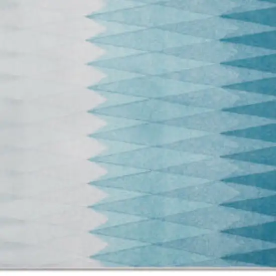 Shades Of Blue Geometric Non Skid Area Rug Photo 3