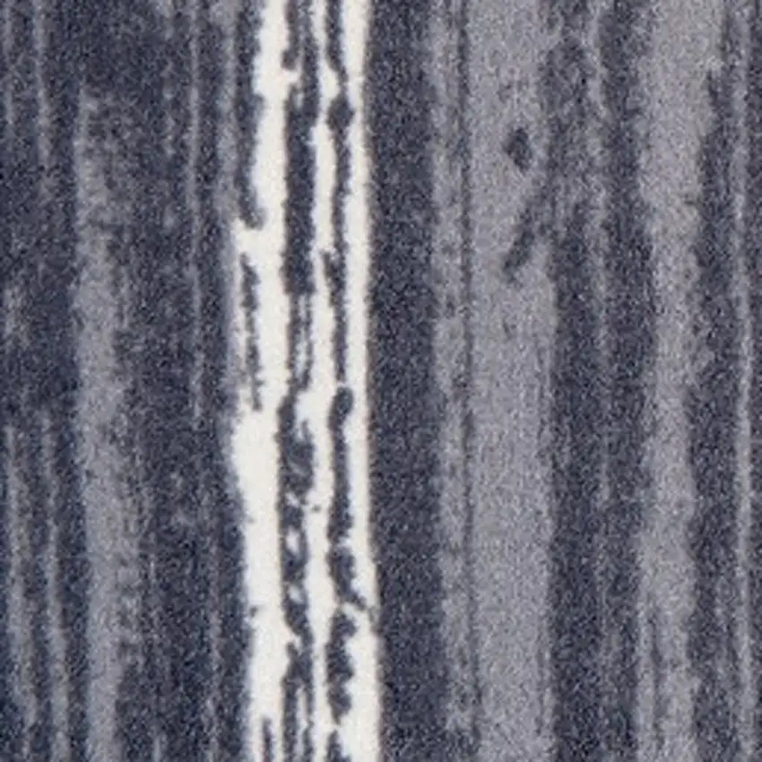 Shades of Gray Brushstokes Washable Floor Mat Photo 4