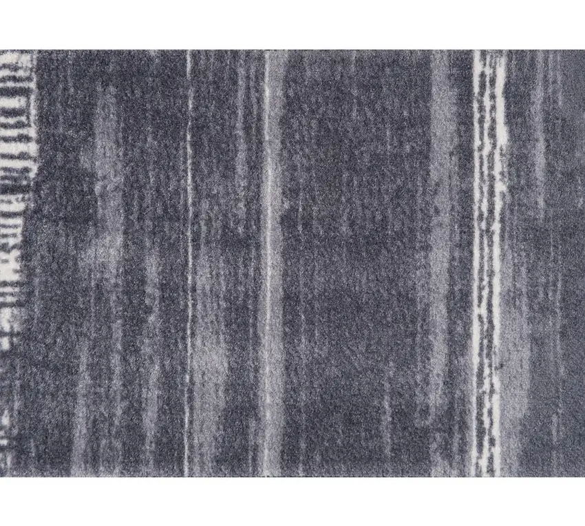 Shades of Gray Brushstokes Washable Floor Mat Photo 1