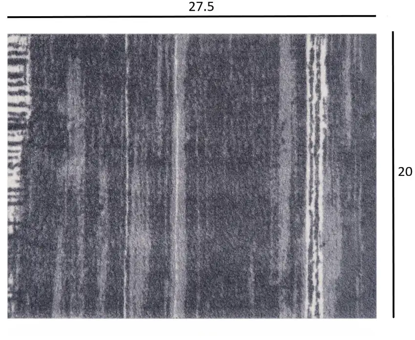 Shades of Gray Brushstokes Washable Floor Mat Photo 3