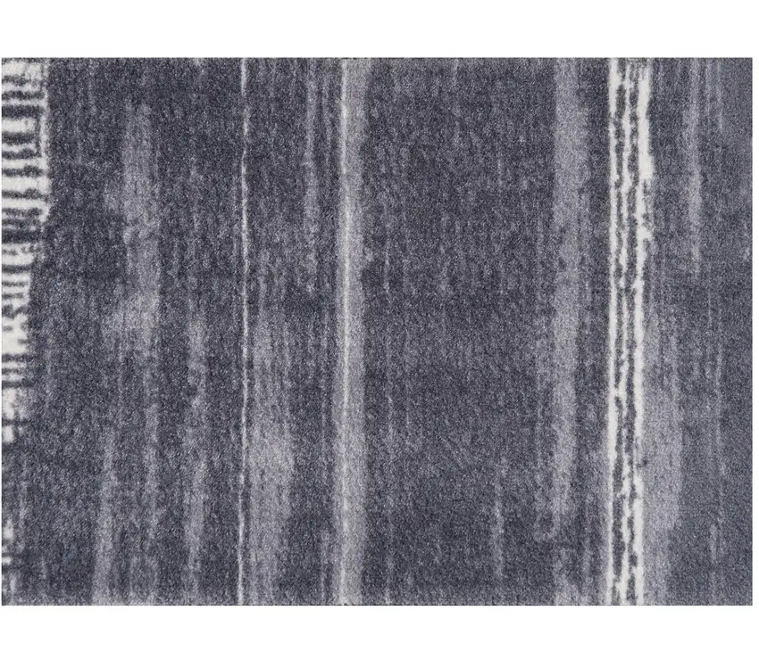 Shades of Gray Brushstokes Washable Floor Mat Photo 2