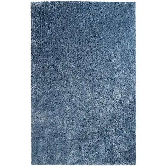 Blue Shag Handmade Area Rug Photo 2