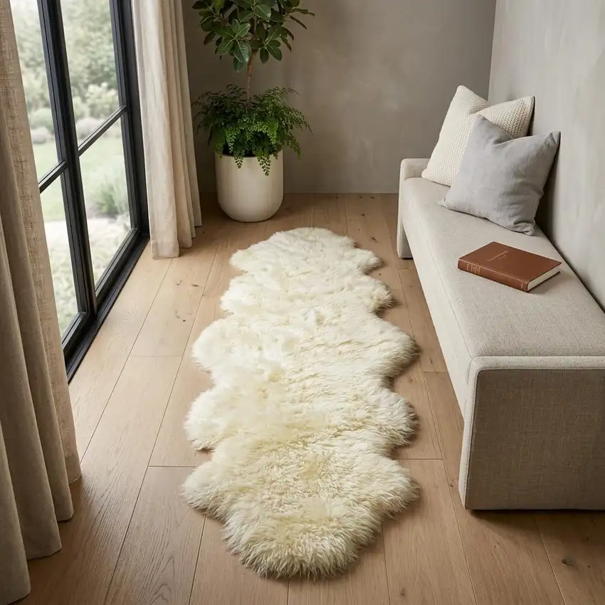 Natural Sheepskin Handmade Area Rug Photo 1