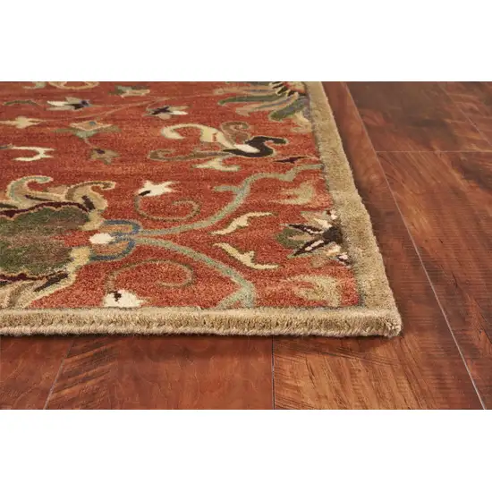 Sienna Medallion Vines Wool Rug Photo 2