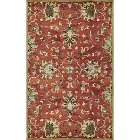 Sienna Medallion Vines Wool Rug Photo 1