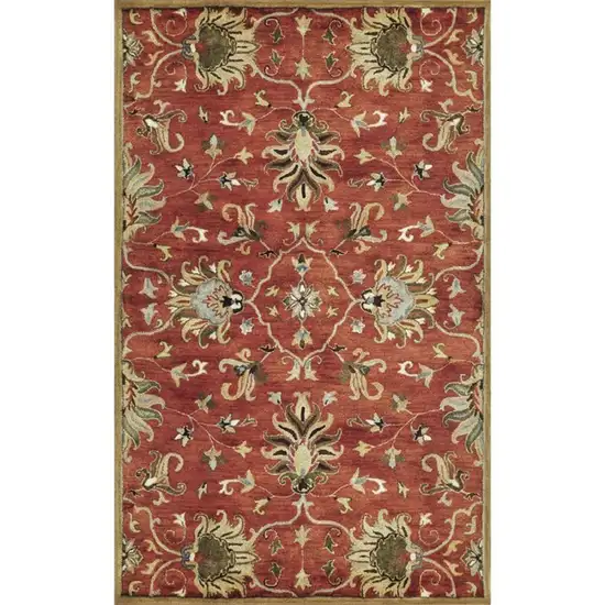 Sienna Medallion Vines Wool Rug Photo 3