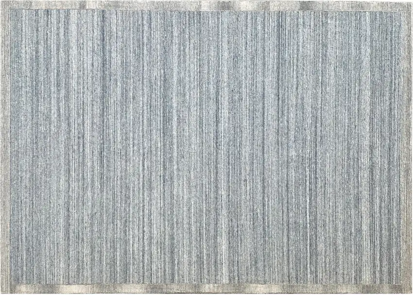 Silver Abstract Hand Tufted Non Skid Area Rug Photo 8