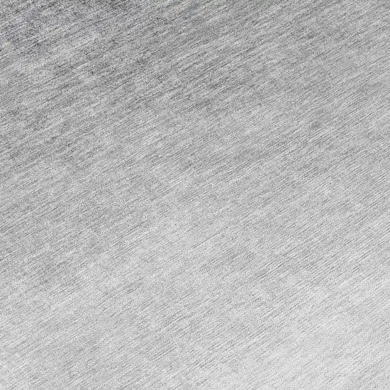 Silver And Black Ombre Washable Indoor Outdoor Area Rug Photo 8