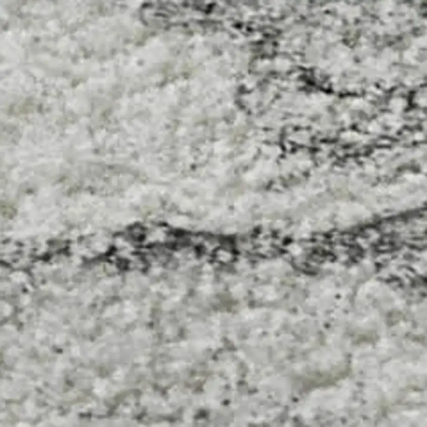 Silver And Gray Abstract Washable Area Rug With UV Protection Photo 5