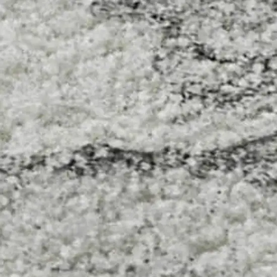 Silver And Gray Abstract Washable Area Rug With UV Protection Photo 4