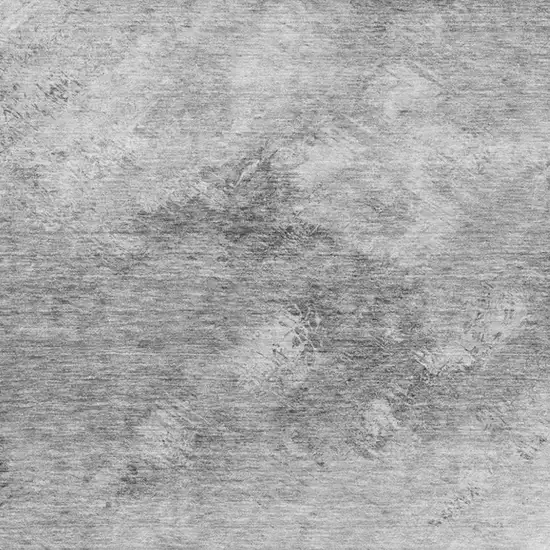 Silver And Gray Abstract Washable Area Rug With UV Protection Photo 3