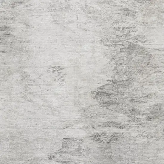 Silver And Gray Abstract Washable Area Rug With UV Protection Photo 4
