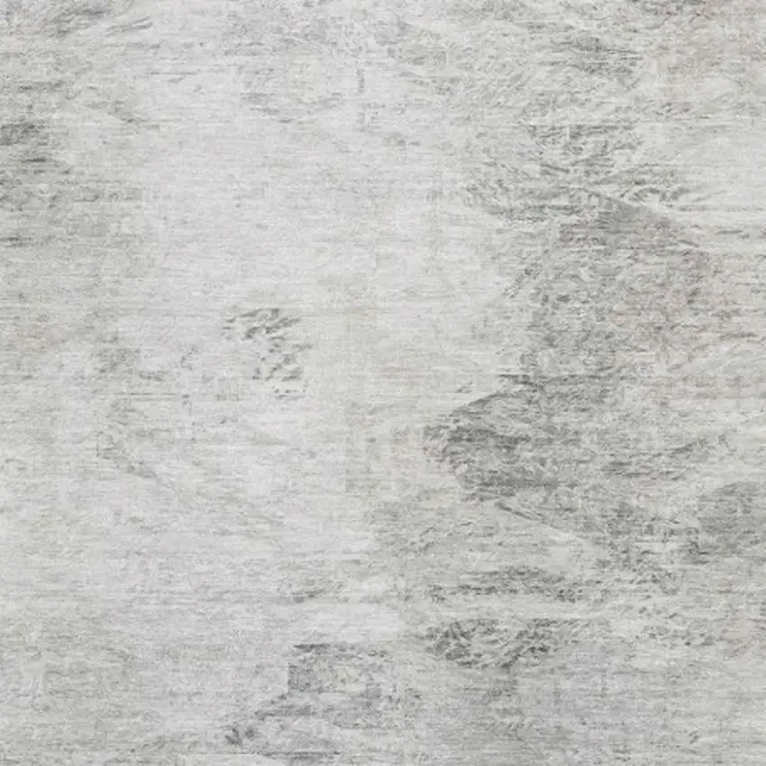 Silver And Gray Abstract Washable Area Rug With UV Protection Photo 4