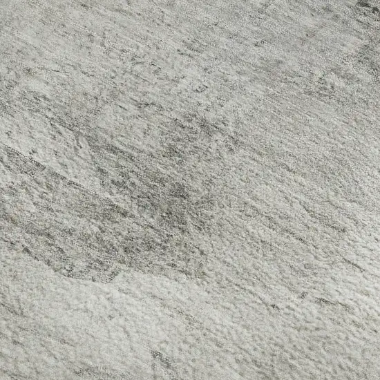 Silver And Gray Abstract Washable Area Rug With UV Protection Photo 4
