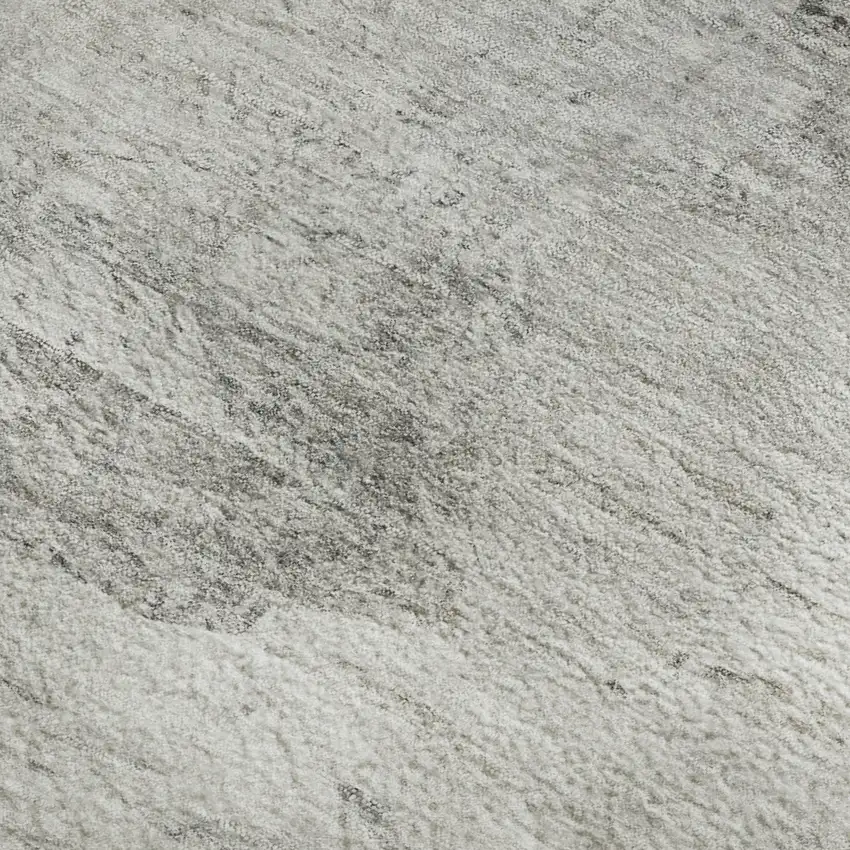 Silver And Gray Abstract Washable Area Rug With UV Protection Photo 4