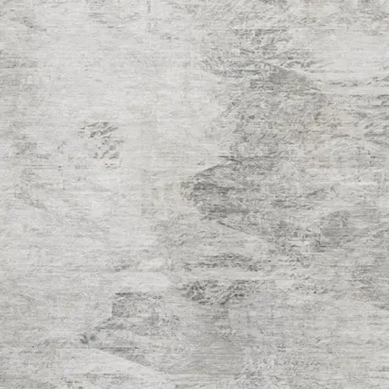 Silver And Gray Abstract Washable Area Rug With UV Protection Photo 3